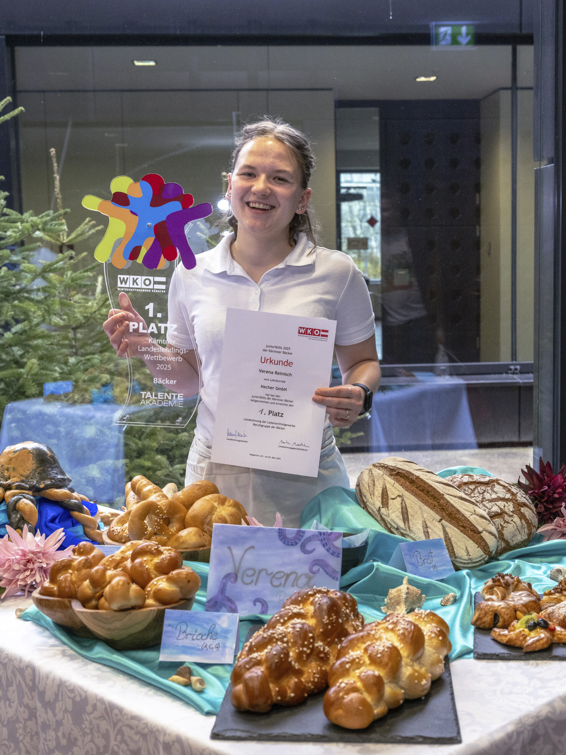 Verena Reinisch kürte sich zur besten Nachwuchsbäckerin des Landes