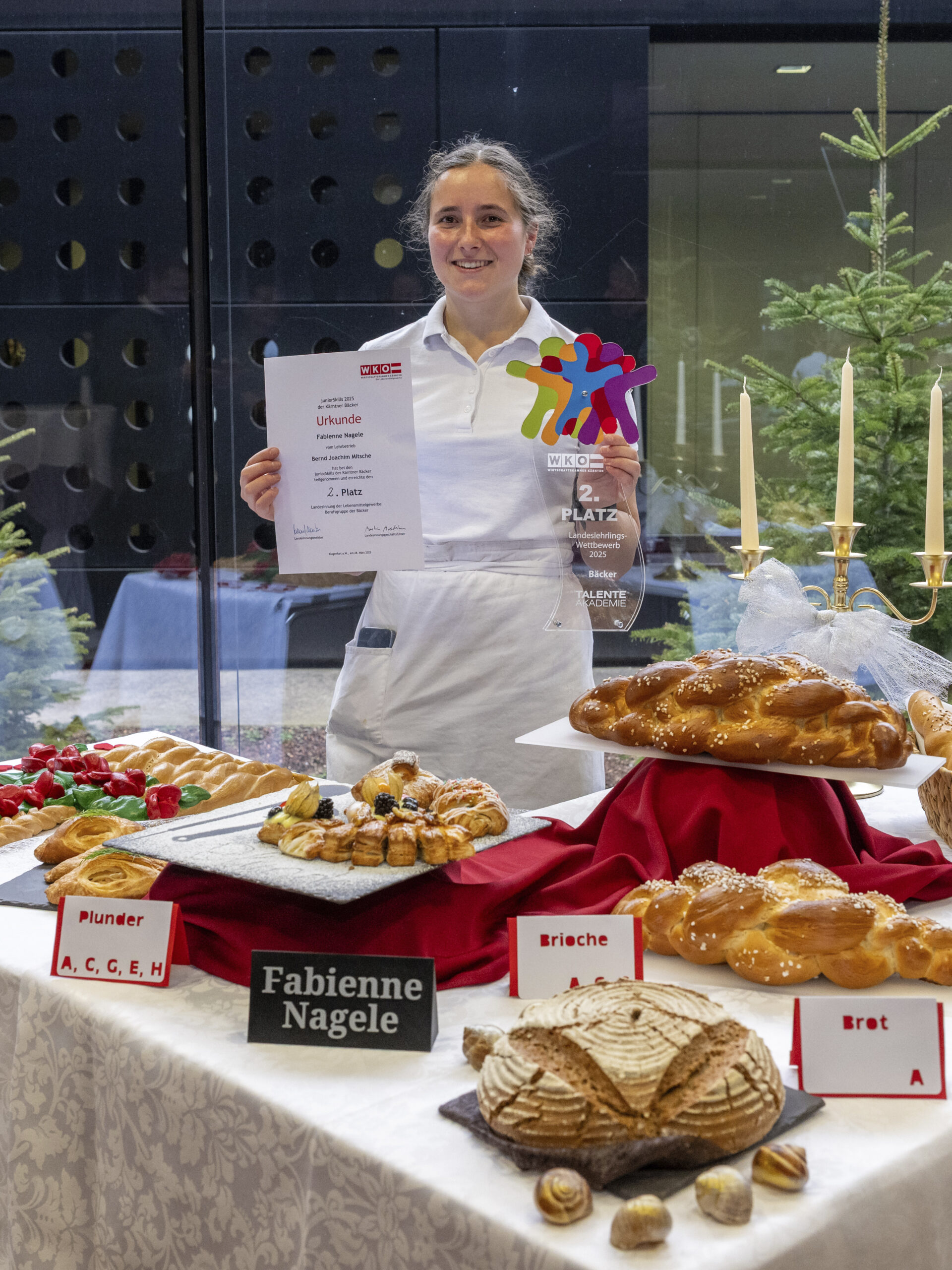 Fabienne Nagele holte sich den zweiten Platz bei den Bäcker:innen
