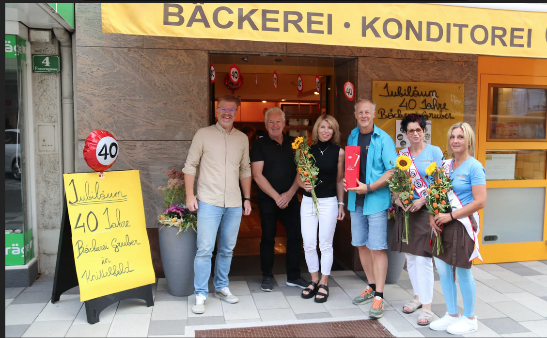 Die Bäckerei Gruber feiert in Knittelfeld ihr 40. Jubiläum. © Stadtgemeinde Knittelfeld