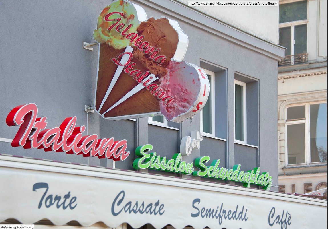 Benevenuti da Novembre - im kultigen Eissalon am Schwedenplatz kann man nun auch im Winter Eis und Schmankerl geniessen. © Eissalon am Schwedenplatz