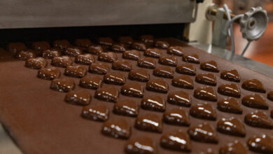 Bei Hendl wird jedes Schoko Maroni mit edler Bitterschokolade überzogen und von Hand veredelt. © Confiserie Heindl