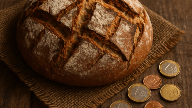 Brot und Wirtschaft – die Teuerung bleibt ein zentrales Thema im Bäckerhandwerk. © KI-Illustration: ChatGPT für Bäcker & Konditor