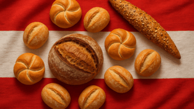 Brot und Gebäck als Symbol österreichischer Backkultur: Handwerkliche Qualität bleibt das Rückgrat einer ganzen Branche. Bild erstellt mit Hilfe von AI / ChatGPT (DALL·E) – 2025.