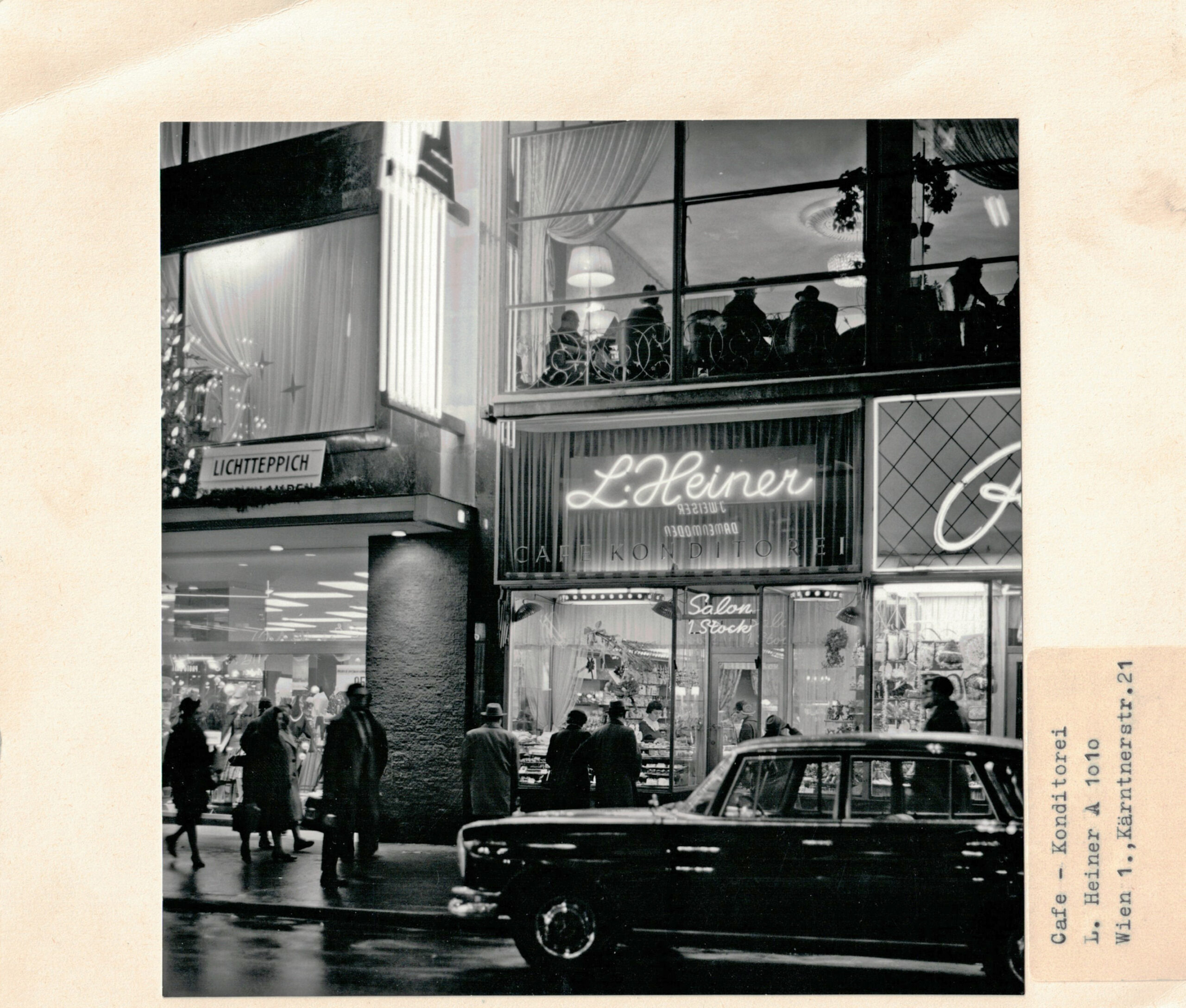 Die k.u.k. Hofzuckerbäckerei L. Heiner zog 1949, in das nach dem Krieg wieder aufgebaute Gebäude in der Kärntnerstraße. © L. Heiner