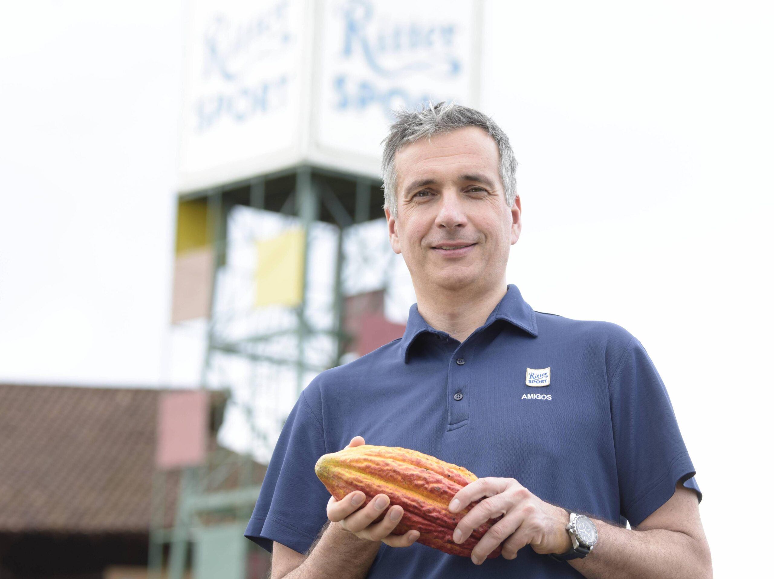 Andreas Ronken: Hauptursache für die Verteuerung des Rohstoffs Kakao ist die Klimawandel. © Ritter Sport / Tom Oettle