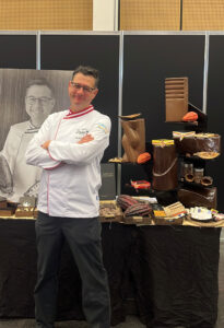 Michael Müller beeindruckte die Besucher mit Pralinen in der Geschmacksrichtung einer österreichischen Brotjause.© messewels