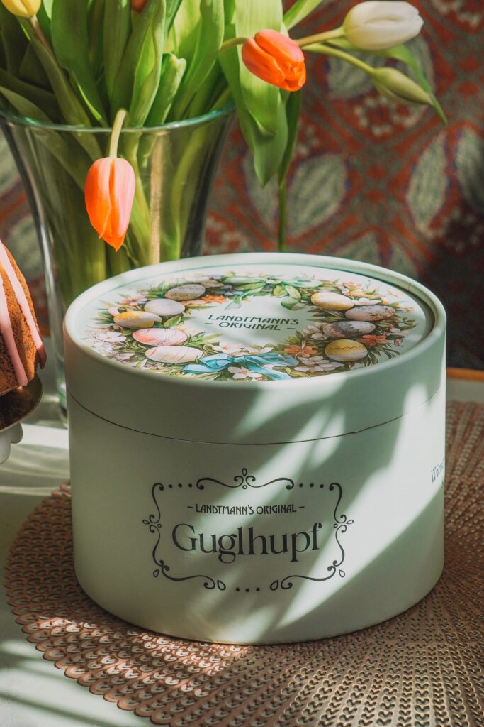 Hier die nostalgische Geschenkdose im Osterdesign. © Landtmanns Original