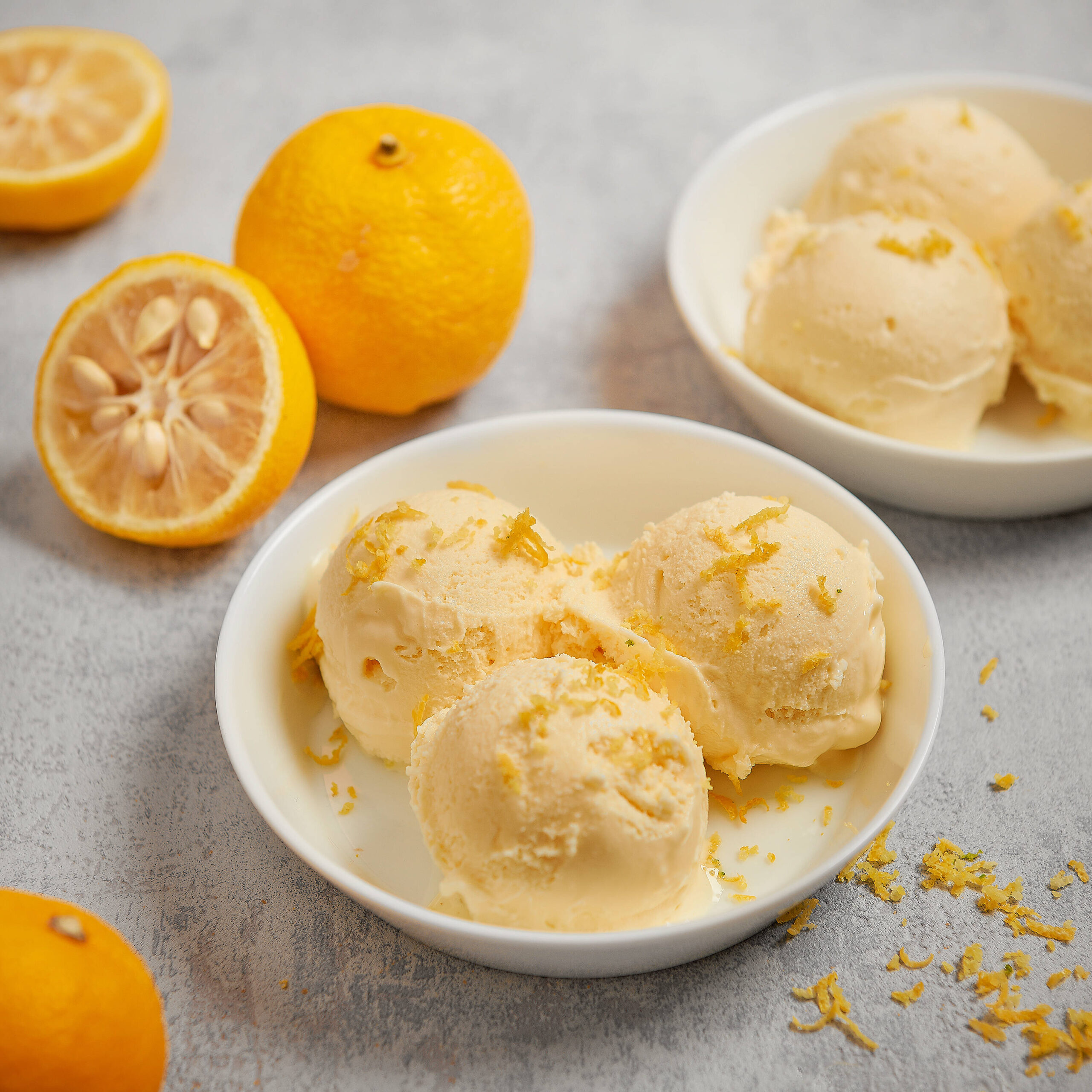 Eis mit Trendaroma Yuzu