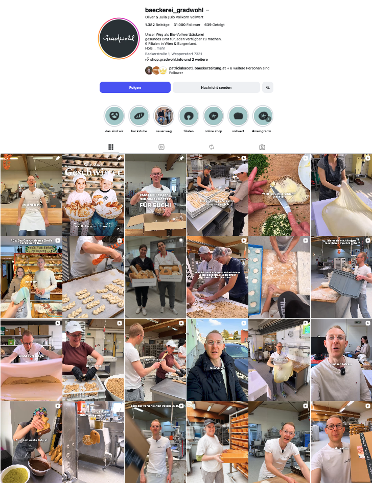 Von Facebook bis Instagram – von Online-Shopping bis Online-Auftritt: Das Gradwohl-Universum
