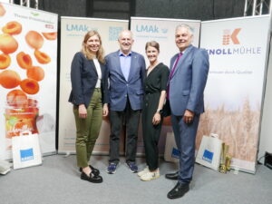 Freude über eine gelungene Veranstaltung bei Katja Maier, Josef Schrott, Innungsmeister der österreichischen Bäcker, Veronika Vernes und Bundesinnungsmeister Leo Jindrak (v. l. n. r.). © Hilde Resch