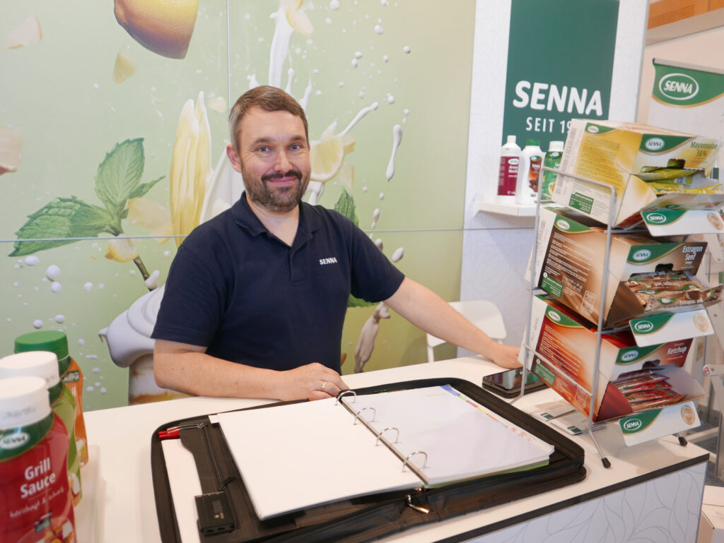 Auch bei Senna nutzte man die BÄKO-Messe zur Kontaktpflege und um alle Fragen rund um Margarine und die weitere Produktpalette zu beantworten. © Beigestellt