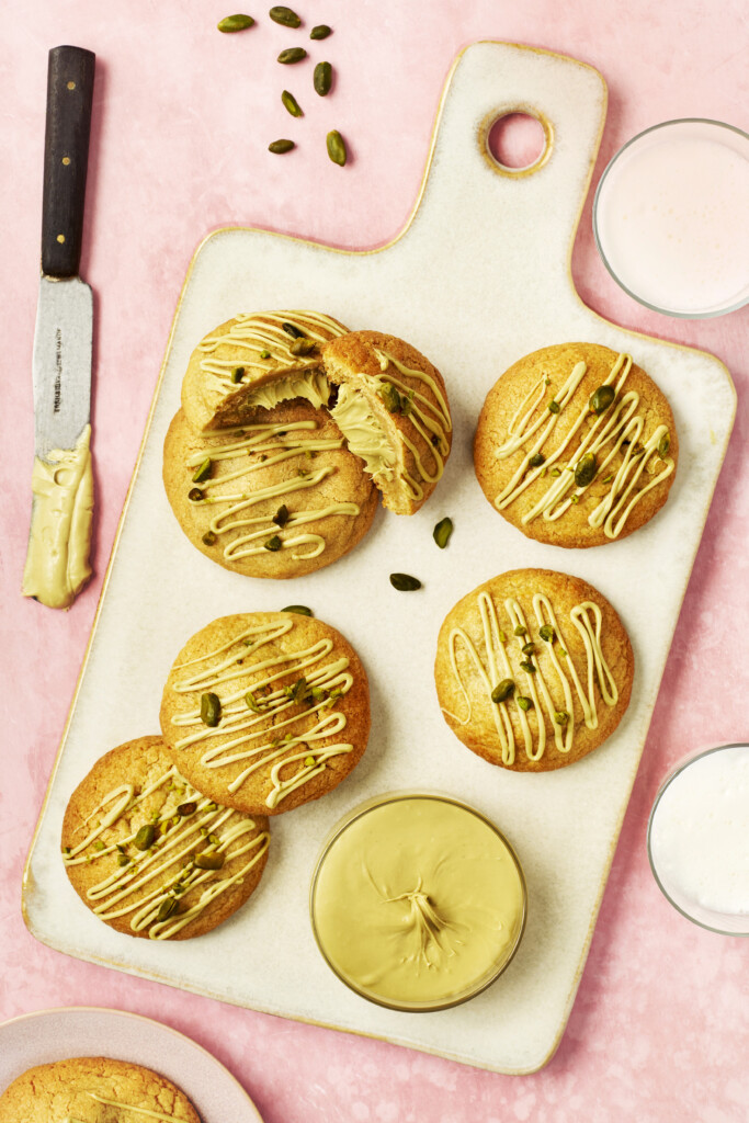 Cookies mit Delicream Pistazie. © Beigestellt