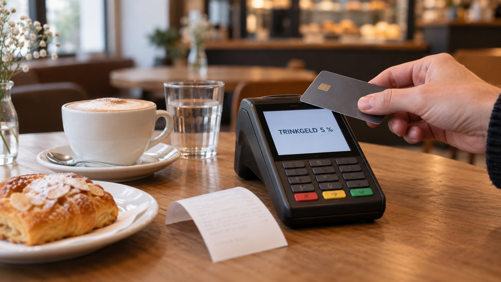 Fünf Prozent bei Kartenzahlung: Kärntner Café wirft Fragen zum Trinkgeld auf