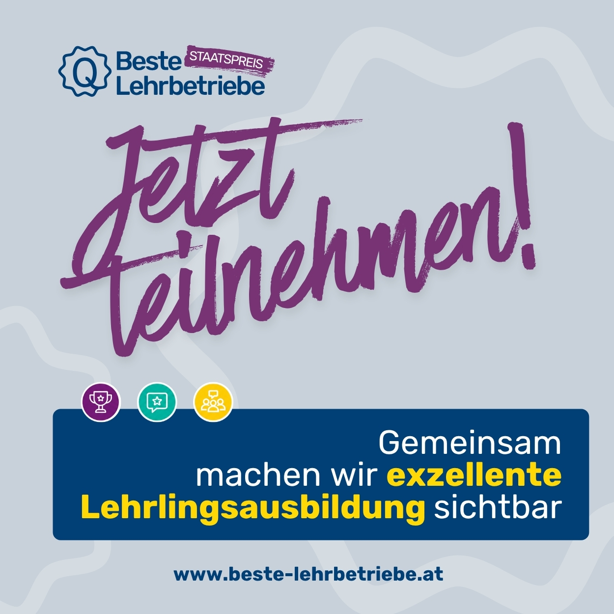 Was lernen Lehrlinge bei Ihnen? Staatspreis sucht konkrete Beispiele